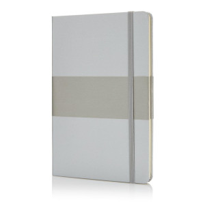 A4 bilježnica sa tvrdim uvezom, srebrne boje