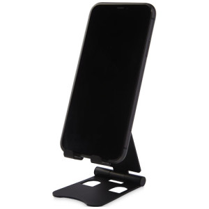 Rise foldable phone stand Solid black