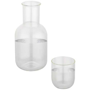 Amelie glass carafe and cup set Transparent