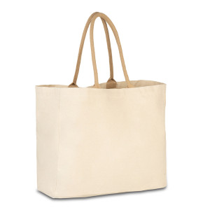 RAYA XXL cotton bag, beige Beige