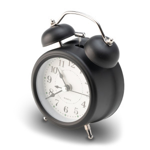 RETRO retro alarm clock, black Black