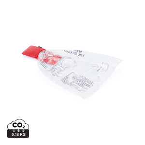 Keychain CPR mask red