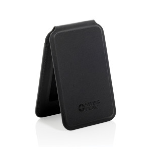 Magstand RCS recycled PU magnetic phone wallet with stand black