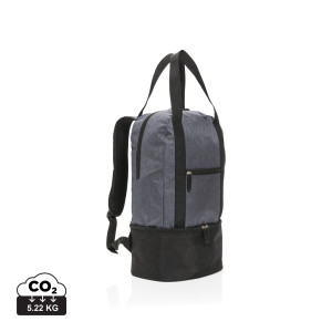 3-in-1 cooler backpack & tote grey, black
