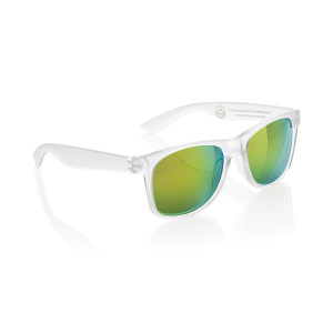 Gleam RCS recycled PC mirror lens sunglasses white