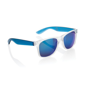 Gleam RCS recycled PC mirror lens sunglasses blue, white