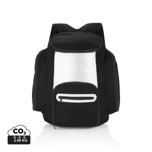 Cooler backpack black, silver