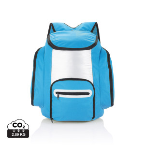 Cooler backpack blue, silver