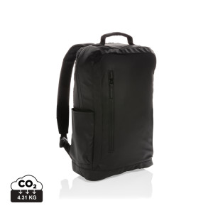 Fashion black 15.6" laptop backpack PVC free black