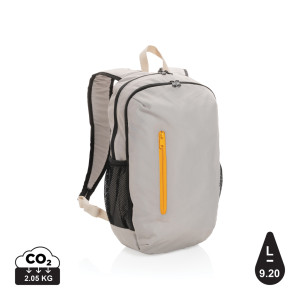 Impact AWARE™ 300D RPET casual backpack brown, orange