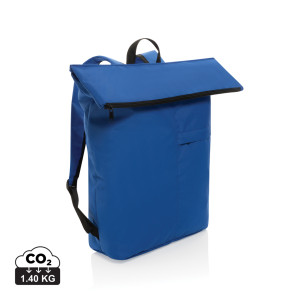 Dillon AWARE™ RPET lightweight foldable backpack royal blue
