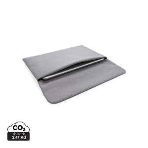 Magnetic closing 15.6" Laptop sleeve PVC free grey
