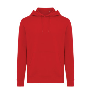 Iqoniq Rila lightweight recycled cotton hoodie red
